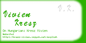 vivien kresz business card